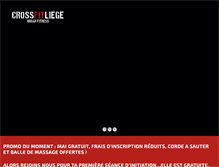 Tablet Screenshot of crossfitliege.com